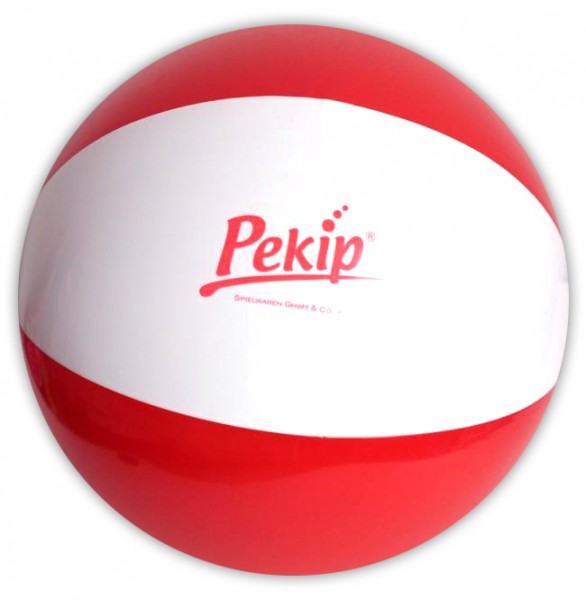 Farbe Wasserball rot-weiß Strandball 